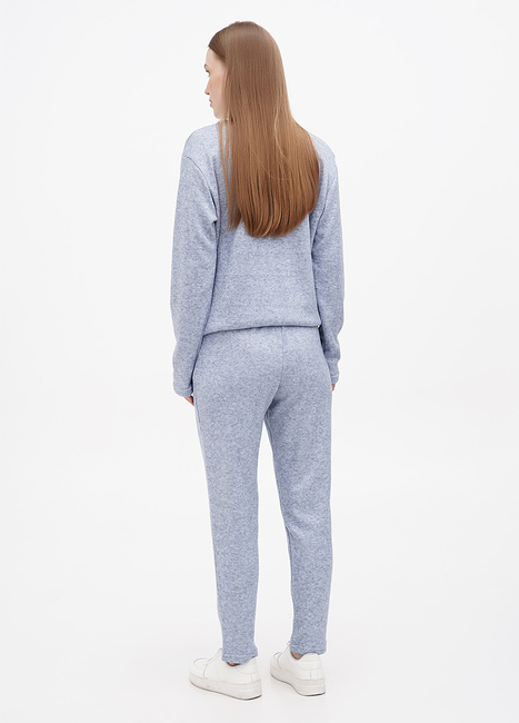 Фото ракурс 2 - Женские голубые брюки EQUILIBRI артикул B LE Pant AN Blue FW2023