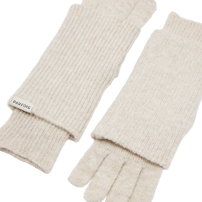 Жіночі молочні рукавиці Parfois артикул 240599 _EC FW2025 Фото ракурс 2 - Жіночі молочні рукавиці Parfois артикул 240599 _EC FW2025