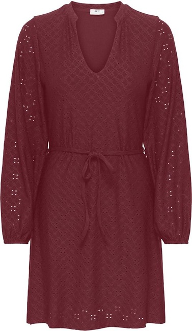 Женское бордовое платье Only артикул 15354580 Cabernet FW2025 Фото ракурс 1 - Женское бордовое платье Only артикул 15354580 Cabernet FW2025