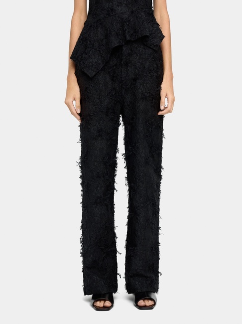 Фото ракурс 1 - Женские черные штаны Parfois артикул 241341 _BK FW2025