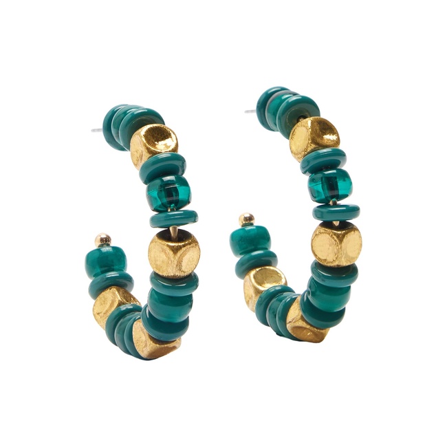 Фото ракурс 1 - Женские зеленые серьги Parfois артикул 238672 _GN FW2025