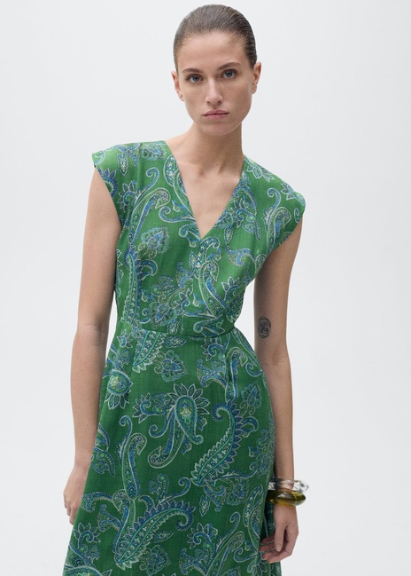 Фото ракурс 3 - Жіноча зелена сукня Mango артикул 87027184 43 8 season