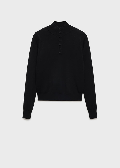 Фото ракурс 3 - Женский черный джемпер Mango артикул 77058268 99 7 season