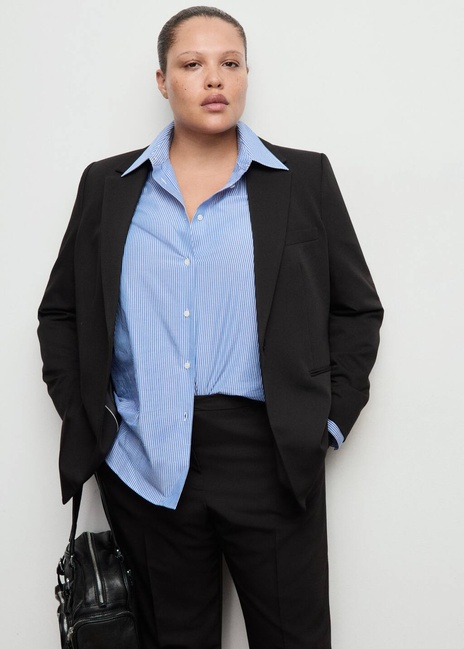 Фото ракурс 6 - Женский черный пиджак Mango артикул 27041294 99 2 season