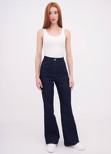 Фото ракурс 1 - Жіночі сині брюки EQUILIBRI артикул BW566001 000 NAVY BLUE FW2025