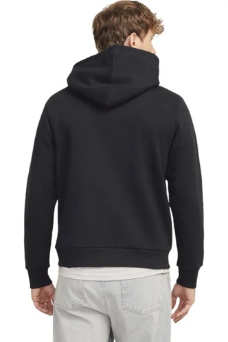 Фото ракурс 2 - Мужское чёрное худи Jack & Jones артикул 12271202 Black FW2024