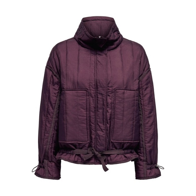 Женская бордовая куртка Only артикул 15349125 Mauve Wine FW2025 Фото ракурс 1 - Женская бордовая куртка Only артикул 15349125 Mauve Wine FW2025