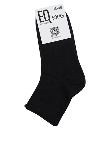 Фото ракурс 1 - Жіночі чорні шкарпетки EQUILIBRI артикул W711 005 000 Black No season