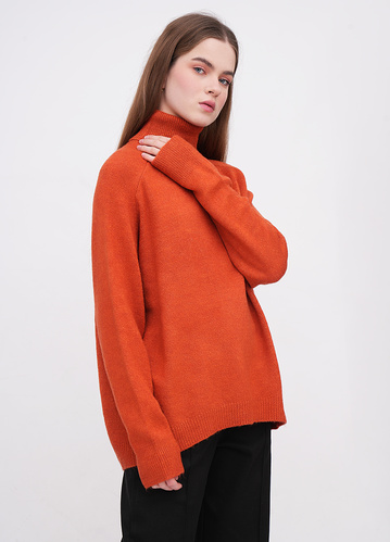 Фото ракурс 1 - Жіночий помаранчевий светр EQUILIBRI артикул W342 083 000 Orange FW2025