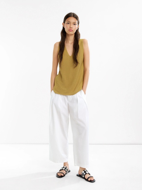 Фото ракурс 1 - Жіноча жовта блузка Parfois артикул 234251 _MD FW2025