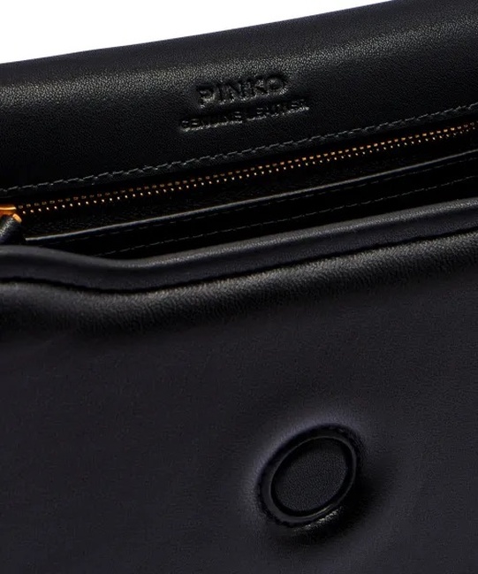 Женская черная сумка Pinko артикул 104297-A26L Z99Q FW2025 Фото ракурс 5 - Женская черная сумка Pinko артикул 104297-A26L Z99Q FW2025