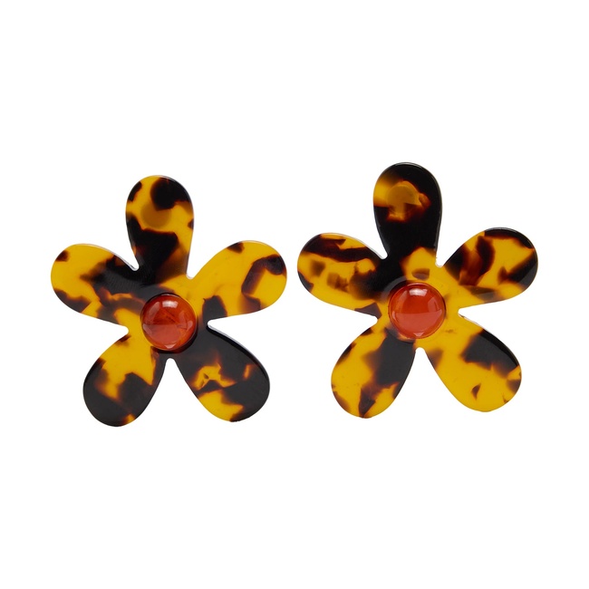 Женские коричневые серьги Parfois артикул 240312 _HM FW2025 Фото ракурс 1 - Женские коричневые серьги Parfois артикул 240312 _HM FW2025