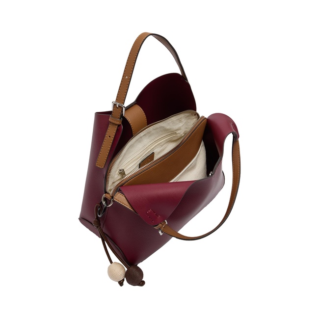 Фото ракурс 4 - Женская бордовая сумка Parfois артикул 233308 _BU FW2025