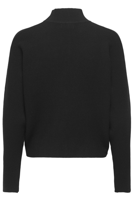 Женский черный джемпер Only артикул 15351898 Black FW2025 Фото ракурс 2 - Женский черный джемпер Only артикул 15351898 Black FW2025