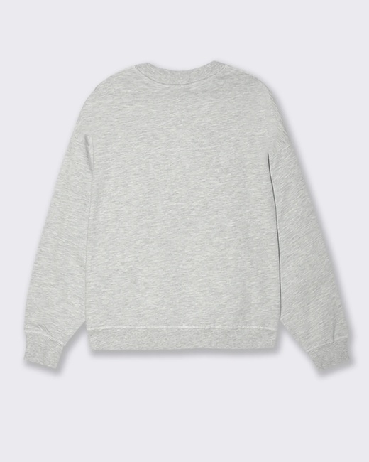 Фото ракурс 2 - Жіночий сірий світшот Piazza Italia артикул 62687 LIGHT GREY MELANGE FW2025