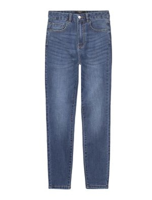 Фото ракурс 5 - Женские синие джинсы Piazza Italia артикул 06770 Dark denim SS2024