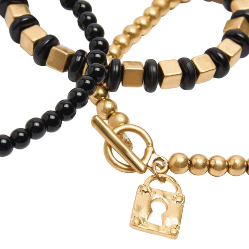 Фото ракурс 2 - Жіночий чорний браслет Parfois артикул 239014 _BK FW2025