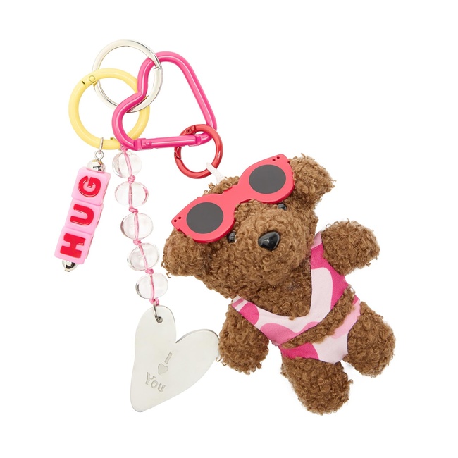 Жіночий коричневий брелок Parfois артикул 234374 _BM FW2025 Фото ракурс 3 - Жіночий коричневий брелок Parfois артикул 234374 _BM FW2025