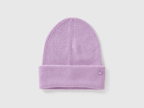 Фото ракурс 1 - Фіолетова шапка Benetton для хлопчиків артикул 126WCA00X.G 0W1 25A