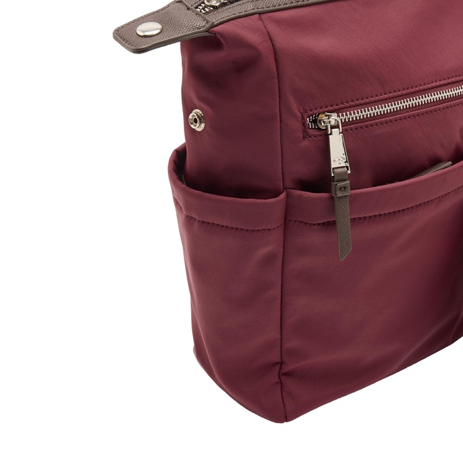 Фото ракурс 3 - Женский бордовый рюкзак Parfois артикул 241473 _BU FW2025