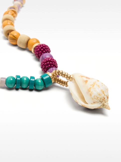 Женское разноцветное ожерелье Parfois артикул 232866 _BM SS2025 Фото ракурс 2 - Женское разноцветное ожерелье Parfois артикул 232866 _BM SS2025