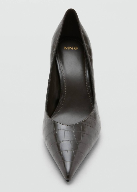 Фото ракурс 5 - Жіночі сірі туфлі Mango артикул 17037902 91 1 season