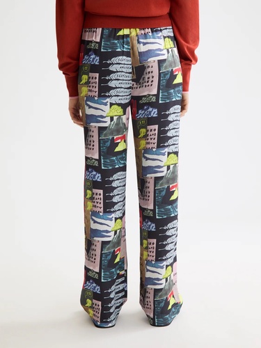 Фото ракурс 2 - Жіночі різнокольорові брюки SCOTCH & SODA артикул ULH00777F U077 FW2025