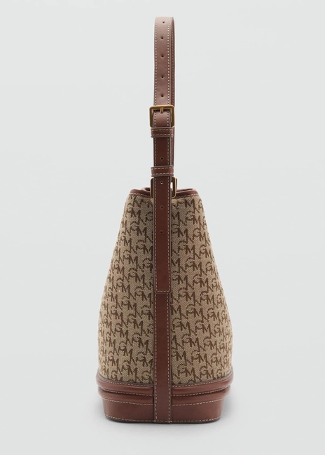 Жіноча коричнева сумка Mango артикул 87084066 30 8 season Фото ракурс 3 - Жіноча коричнева сумка Mango артикул 87084066 30 8 season