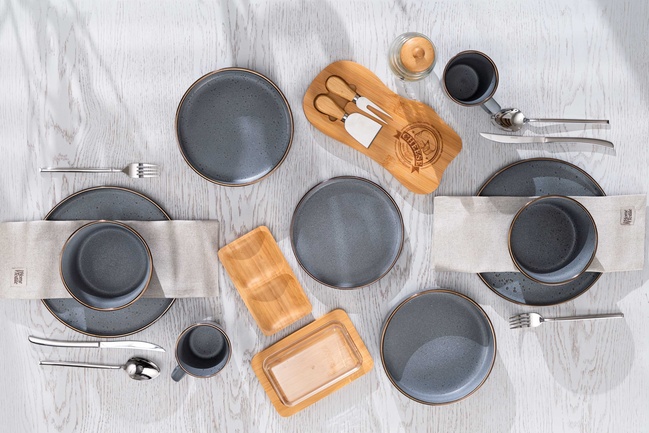 Фото ракурс 6 - Серый салатник Ardesto артикул AR0215FG No color FW2025