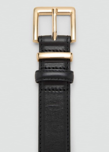 Фото ракурс 2 - Женский черный ремень Mango артикул 17055993 99 1 season