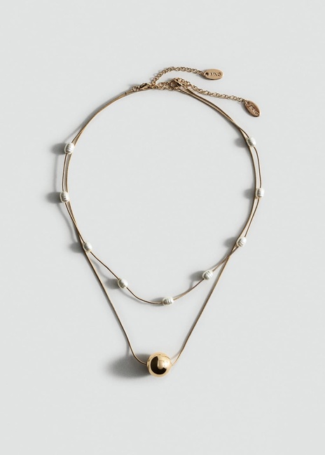 Жіноче золотe намисто Mango артикул 17014136 OR 1 season Фото ракурс 1 - Жіноче золотe намисто Mango артикул 17014136 OR 1 season