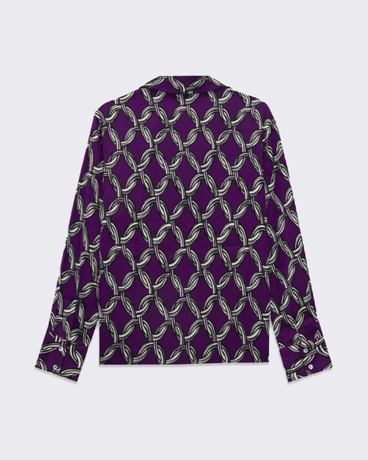 Фото ракурс 5 - Женская фиолетовая блузка Piazza Italia артикул 31926 VAR 2 SS2025