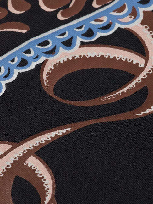 Фото ракурс 7 - Женская черная футболка SCOTCH & SODA артикул U9A00890T U014 FW2025