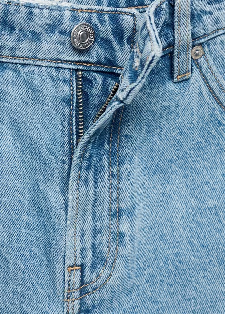 Фото ракурс 6 - Женские синие шорты Mango артикул 17081193 TM 1 season