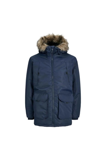 Чоловіча синя куртка Jack & Jones артикул 12258406 Navy Blazer FW2024 Фото ракурс 1 - Чоловіча синя куртка Jack & Jones артикул 12258406 Navy Blazer FW2024