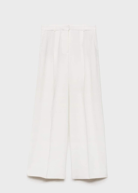 Фото ракурс 3 - Жіночі білі брюки Mango артикул 87076373 01 8 season