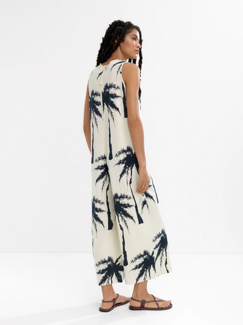 Фото ракурс 2 - Женский молочный комбинезон Parfois артикул 235324 _NM FW2025