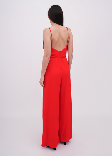 Фото ракурс 2 - Жіночий червоний комбiнезон EQUILIBRI артикул W453 002 000 Red SS2025