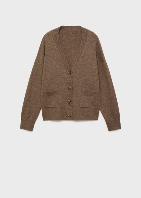 Женский коричневый кардиган Mango артикул 17065798 35 1 season Фото ракурс 4 - Женский коричневый кардиган Mango артикул 17065798 35 1 season