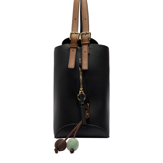 Фото ракурс 3 - Женская черная сумка Parfois артикул 233308 _BK FW2025