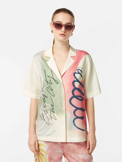 Фото ракурс 1 - Женская молочная рубашка SCOTCH & SODA артикул U9A00705T U133 SS2025