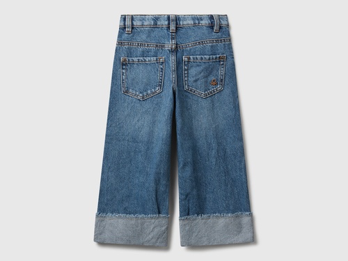 Фото ракурс 2 - Сині джинси Benetton для дівчаток артикул 488PGE02O.P 901 25A