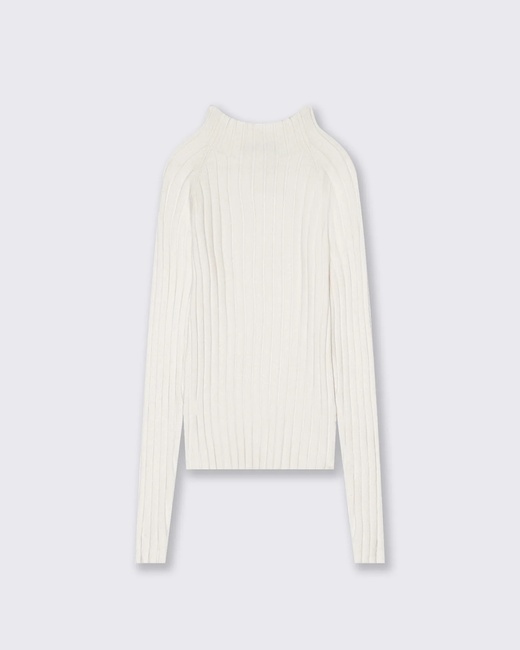 Фото ракурс 1 - Женская молочная водолазка Piazza Italia артикул 62798 IVORY FW2025