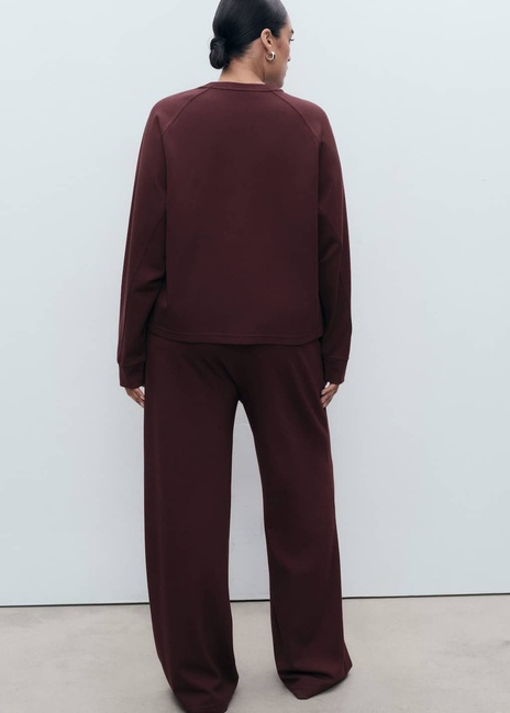 Жіночі бордові брюки Mango артикул 17024098 78 1 season Фото ракурс 7 - Жіночі бордові брюки Mango артикул 17024098 78 1 season