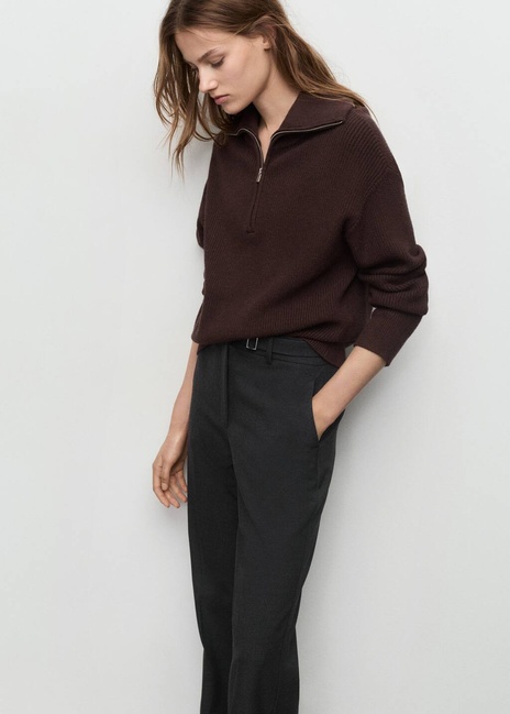 Жіночі сірі брюки Mango артикул 17097788 92 1 season Фото ракурс 4 - Жіночі сірі брюки Mango артикул 17097788 92 1 season