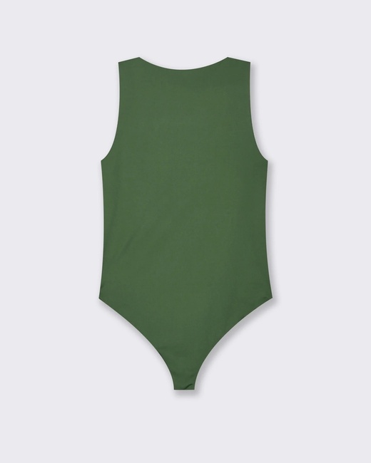 Фото ракурс 2 - Жіночий зелений боді Piazza Italia артикул 50411 Green SS2025