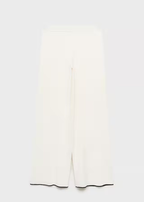 Фото ракурс 3 - Женские молочные брюки Mango артикул 17094775 05 1 season