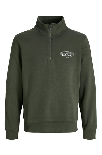 Фото ракурс 1 - Мужской зеленый джемпер Jack & Jones артикул 12278608 Duffel Bag FW2025