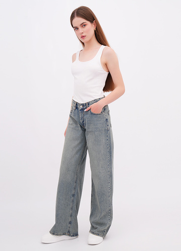 Фото ракурс 1 - Жіночі сині джинси EQUILIBRI артикул W568 016 000 NAVY BLUE FW2025