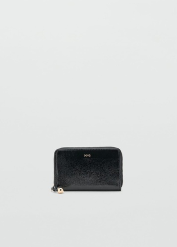 Фото ракурс 1 - Женский черный кошелёк Mango артикул 27051237 99 2 season